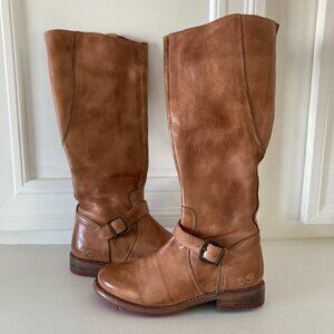 Bed Stu Free People Clover Tall Rustic Tan Leather Boots Sz 7.5
